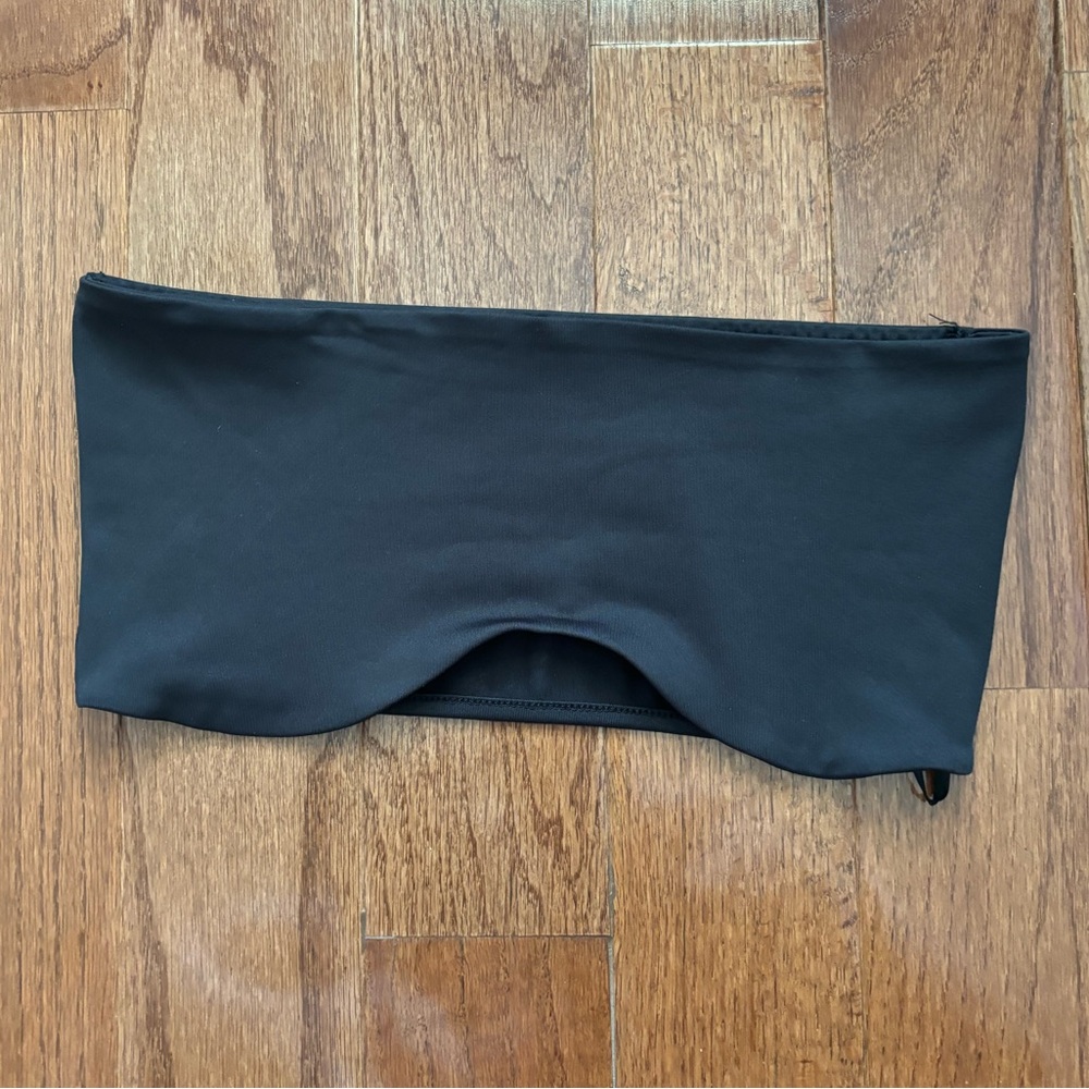 Edikted black bandeau cropped top - small